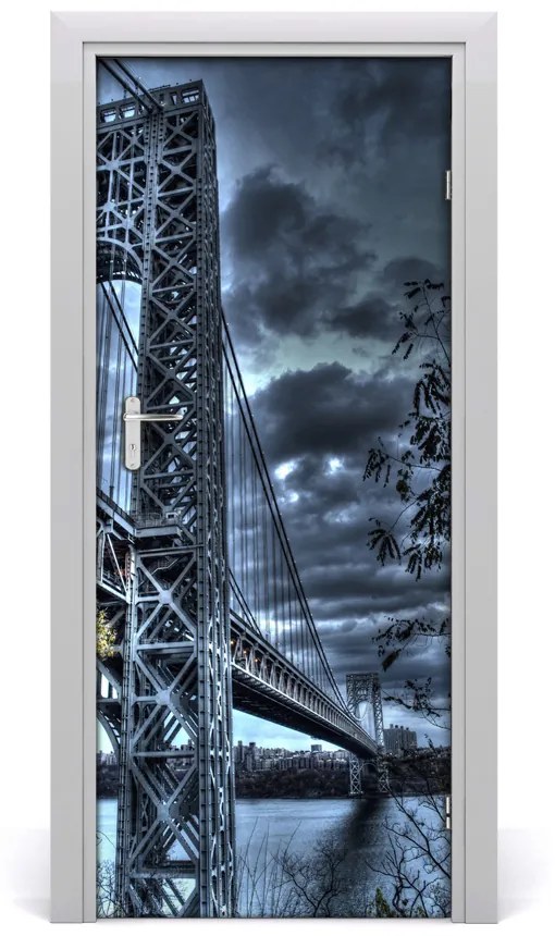Autocolante pentru usi Podul ușă autoadeziv din New York City