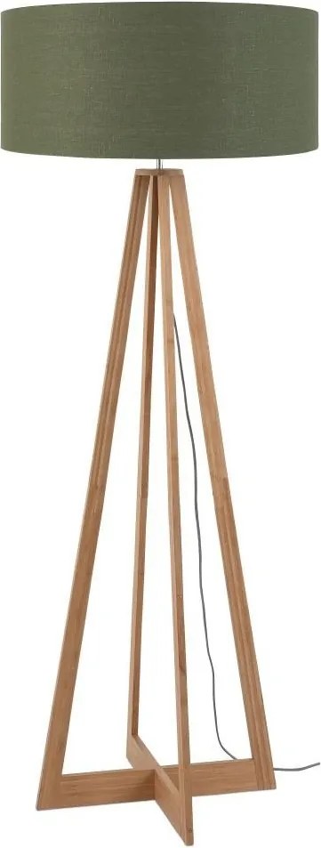 Lampadar realizat din materiale naturale, durabile si ecologice, EVEREST/F verde