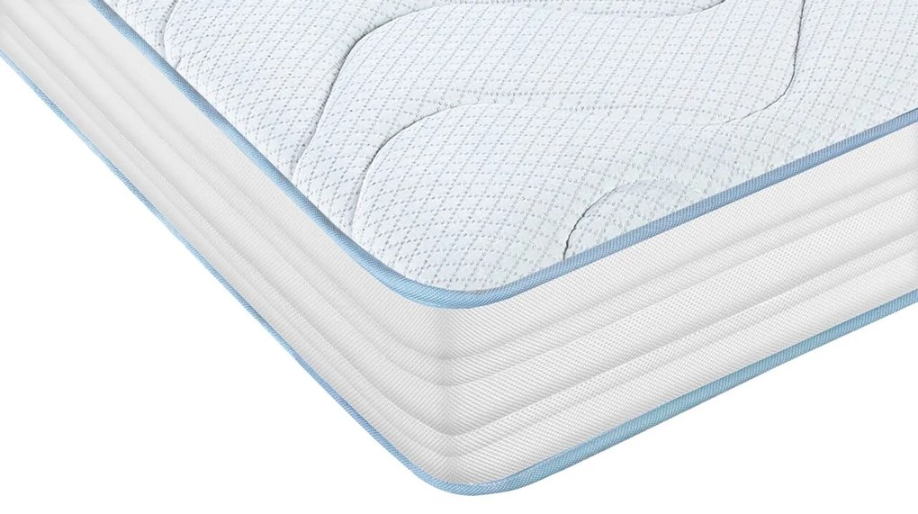 Saltea Argentum Therapy, Memory Arctic Gel, 80x200 cm, H 18 cm, Husa cu ioni de argint, Super Ortopedica, Anatomica