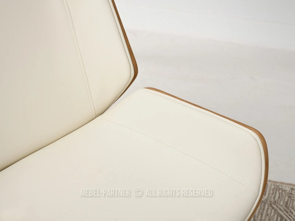 Scaun Aukley (crem + crom). Promo -13%. 1110485