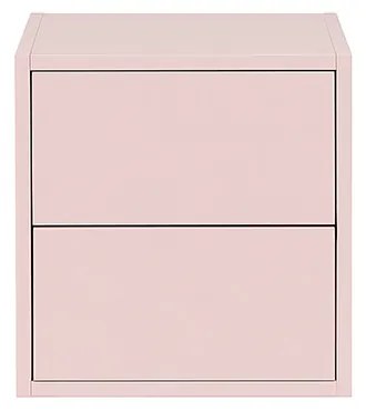 Boxie 2 sertare dulap de perete 40x40x37 cm roz