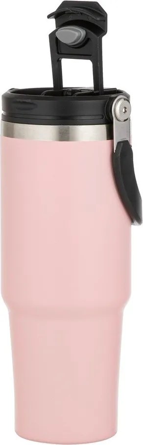 Sticlă roz-deschis de călătorie din oțel inoxidabil 1 l Eco – Ladelle