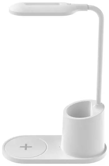 Lampă de masă Platinet 3 W, încărcare wireless, alb