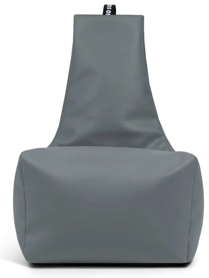 Fotoliu bean bag roșu cu tapițerie din imitație de piele Icy L – So Soft?