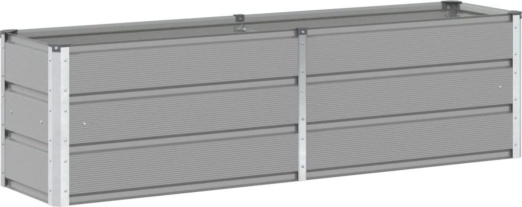 vidaXL Jardinieră Gri deschis 160 x 40 x 45 cm Oțel