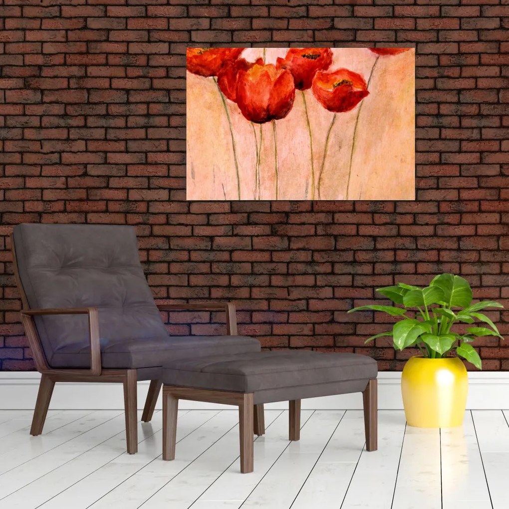 Tablou - Lalele roșii (90x60 cm)