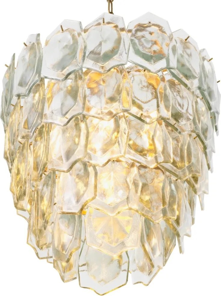 Candelabru LUX, Otel Alama Vintage, Sticla Transparenta, Elias