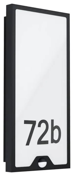 Eglo 780421 - Lampă LED pentru număr de casă cu senzor CASAZZA LED/16W/230V IP44
