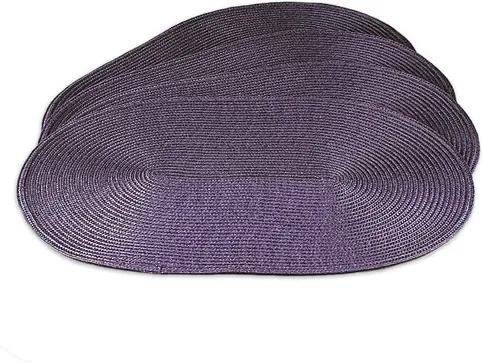Suport farfurie Deco, oval, violet, 30 x 45 cm, set 4 buc.