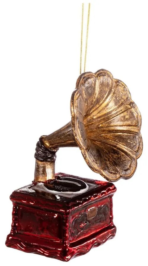 Ornament de Crăciun lucrat manual 11 cm Gramophone – Sass &amp; Belle