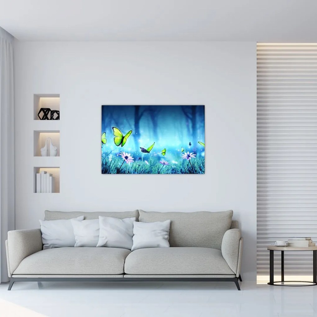 Tablou - Poiană mistică de pădure (90x60 cm)