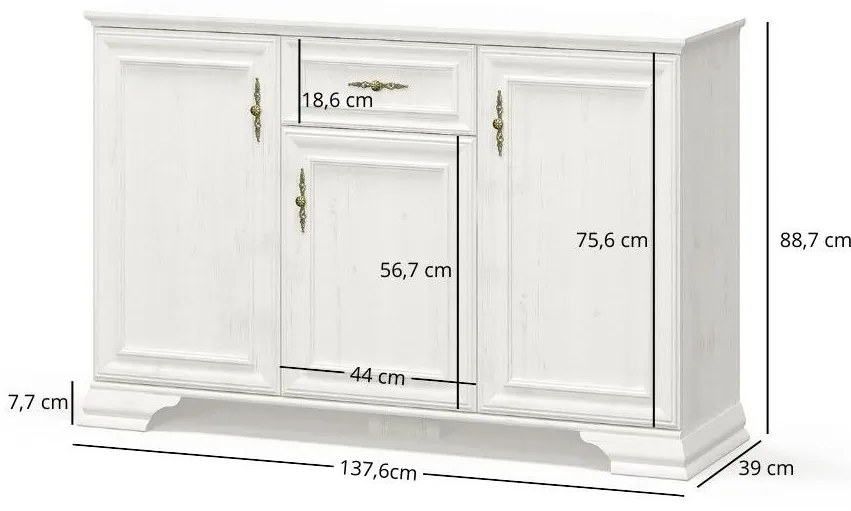 Comodă Incantatos 2 (pin andersen) . 1116884