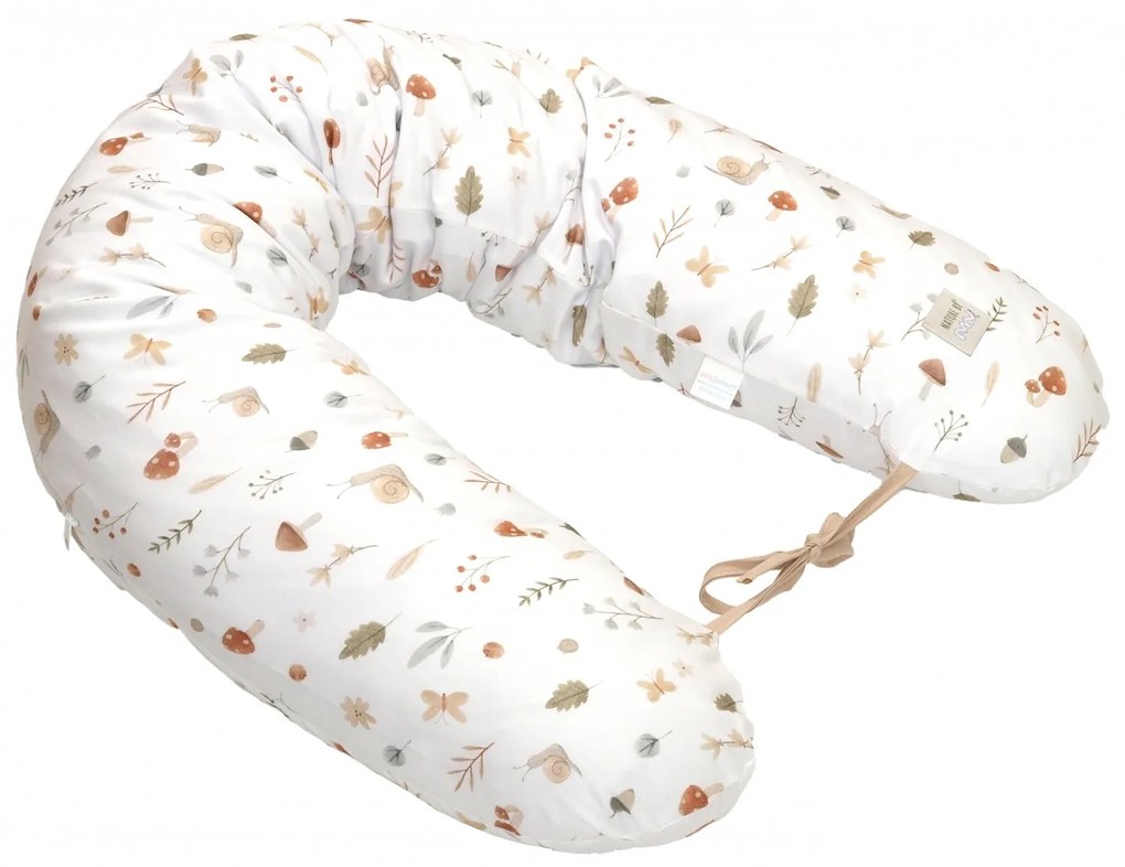 Perna pentru gravide si alaptare, husa detasabila din bumbac 100% si umplutura antialergica BabySoft  , Comori din natura, Amy
