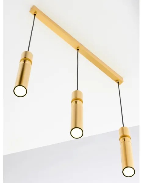 Lustră pe cablu Jupiter 2010 ALAS 3xGU10/10W/230V auriu