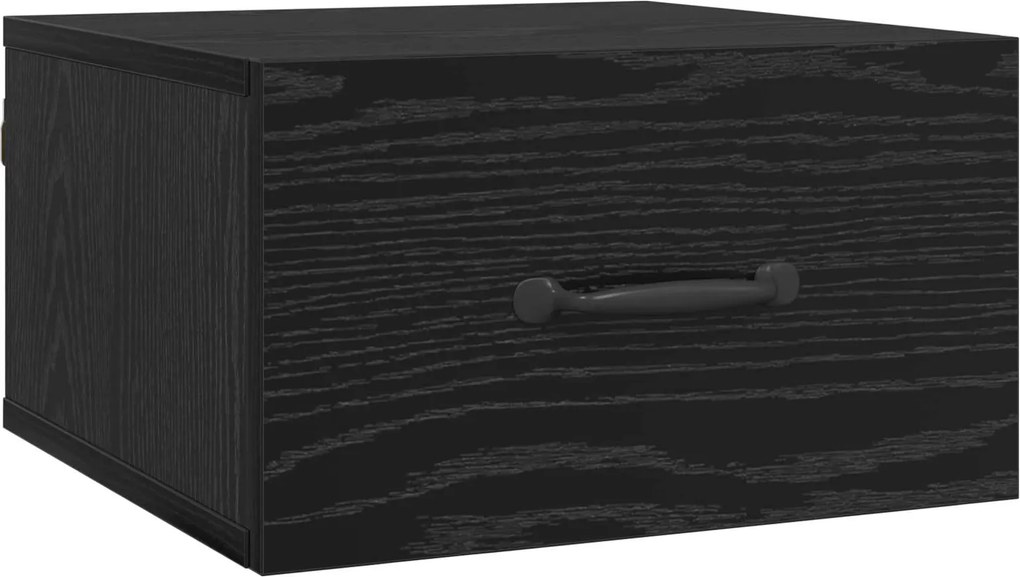 vidaXL Dulap de noapte Stejar Negru 35 x 35 x 20 cm Lemn compozit