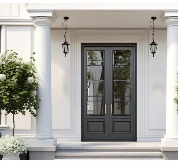 Lustră de exterior pe lanț 1xE27/60W/230V neagră