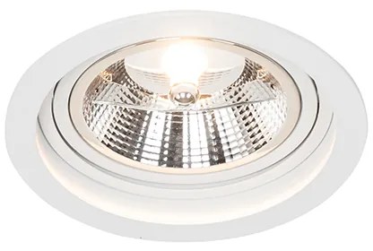 Spot integrat rotund alb reglabil - Chuck 111