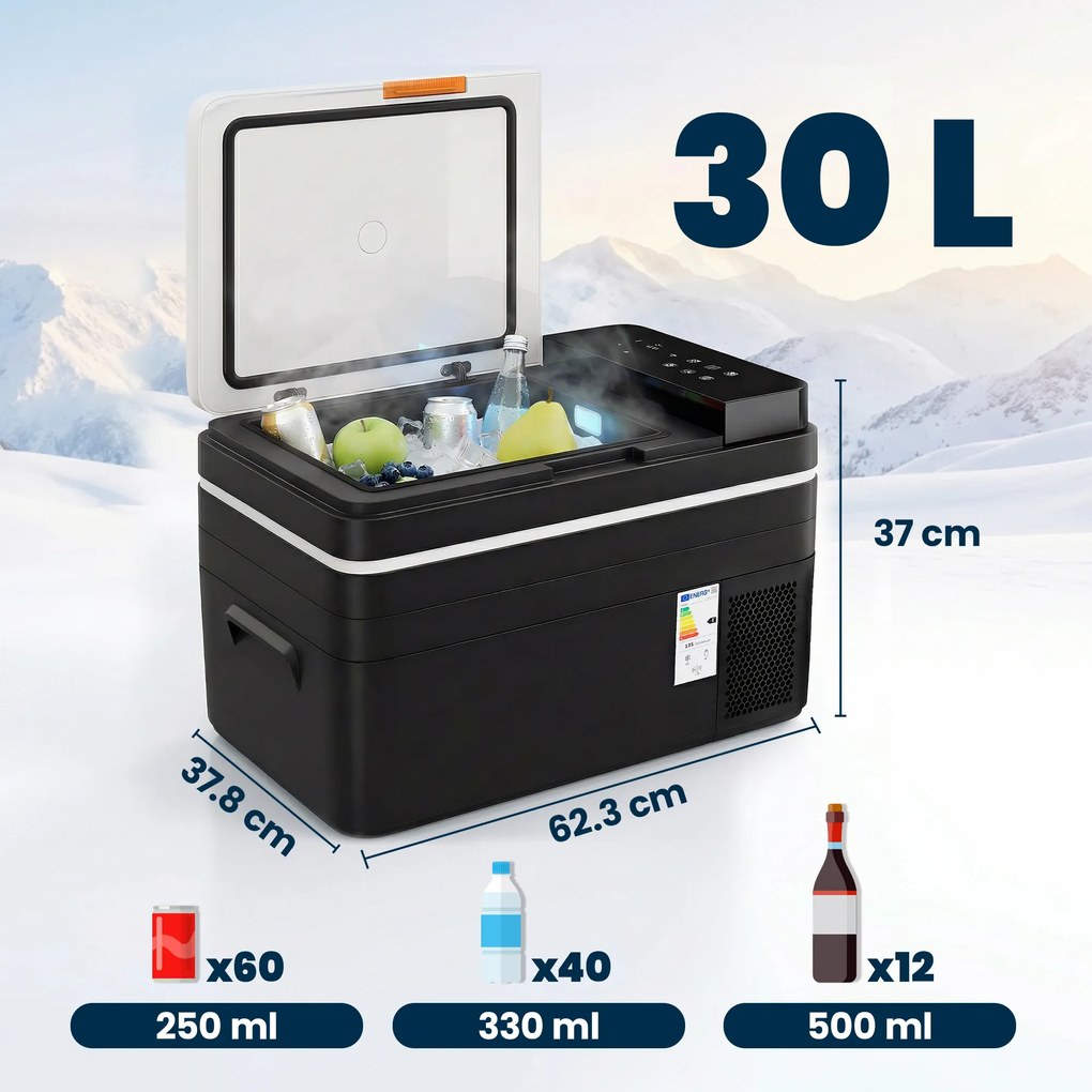 Outsunny Frigider portabil 12V cu adaptor 240V pentru rulote și mașini | Aosom Romania