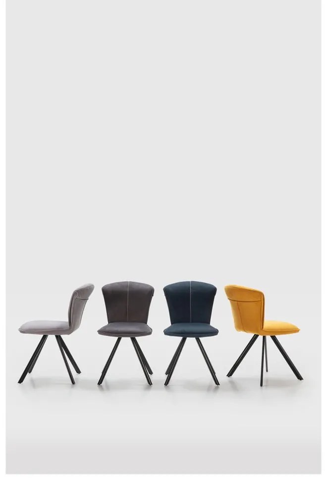 Scaune de dining galbene 2 buc. Simbra – Marckeric