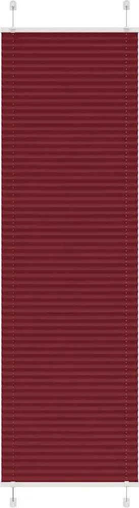 vidaXL Jaluză plisată Bordeaux Roșu 60x200 cm Lățime țesătură 59,4 cm