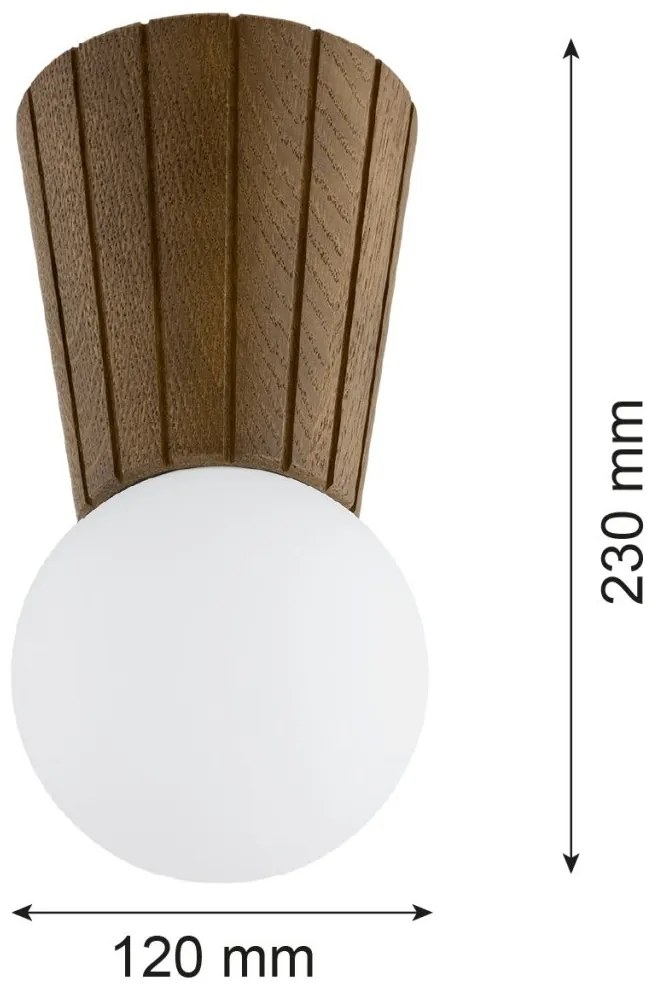 Plafoniera lemn stil scandinav VOLANTE 8974