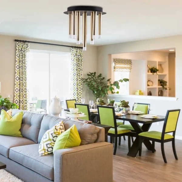 Plafonieră GLAM 9xG9/8W/230V auriu