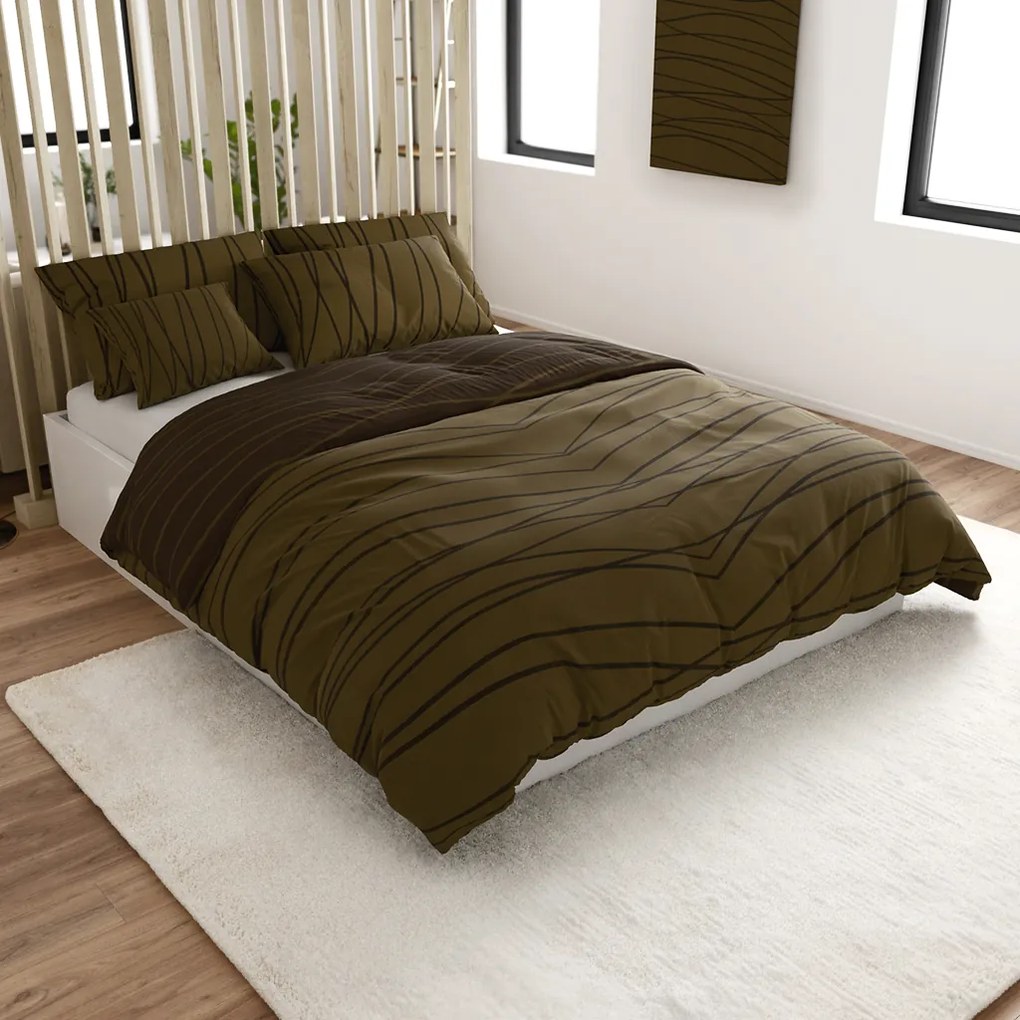 Lenjerie de pat din bumbac SOFIA DREAM maro Dimensiune lenjerie de pat: 70 x 90 cm | 140 x 200 cm