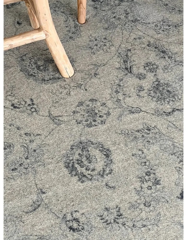 Covor bej din lână 230x340 cm Calisia Vintage Flora – Agnella