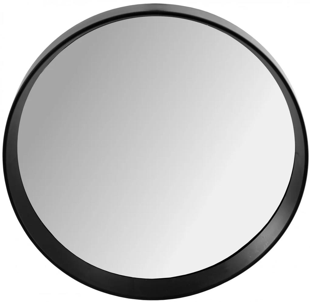 Oglinda rotunda neagra Loft 39 cm JZ-01