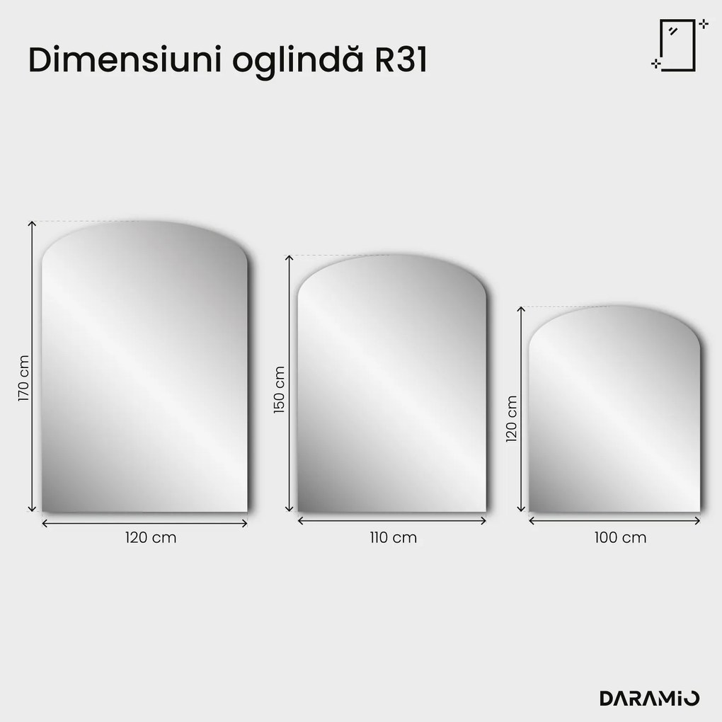 Oglindă arcuită Pure R31