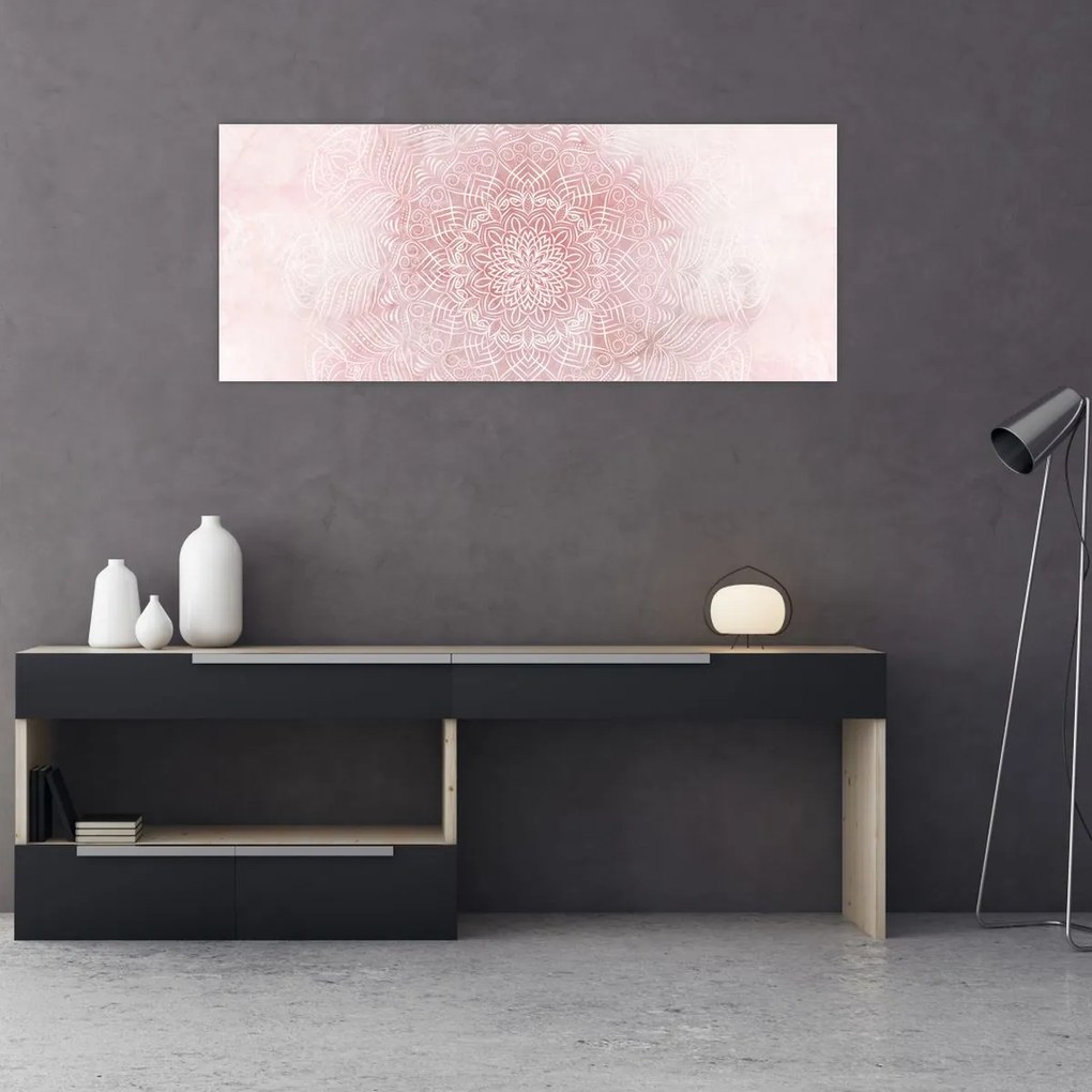 Tablou - Mandala roz (120x50 cm)