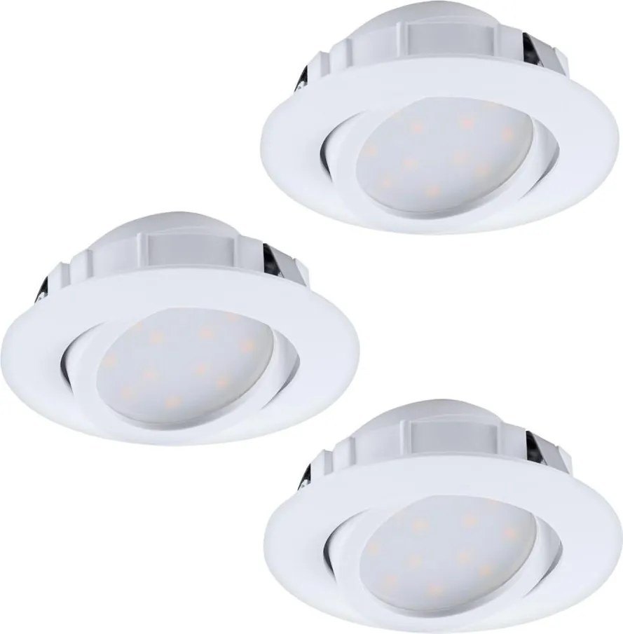 Eglo 95857 - Set de 3 spoturi LED încastrate PINEDA, reglabile, 5,5W/230V