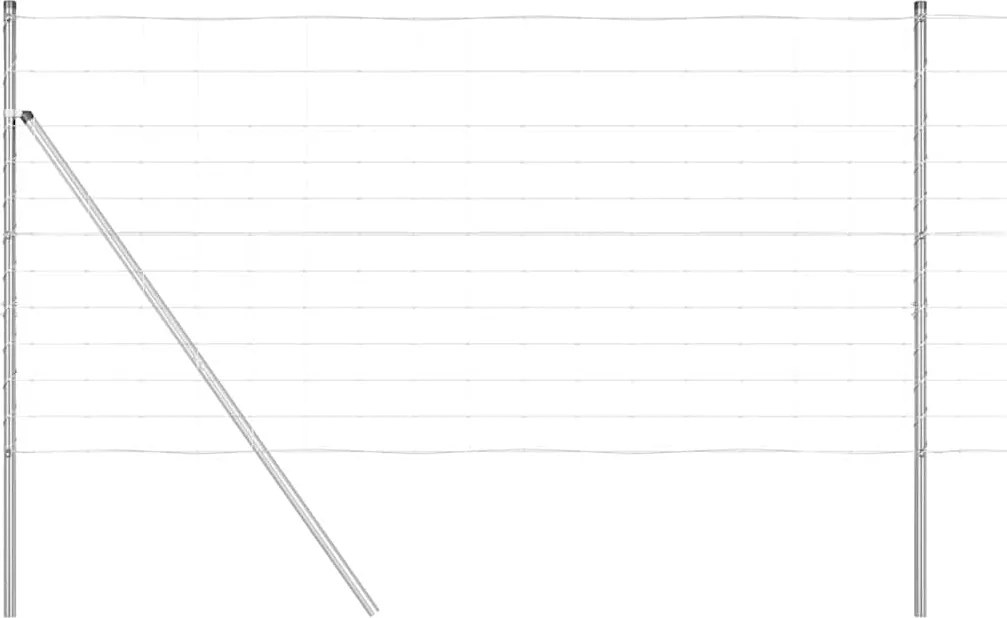 vidaXL Stâlp de gard. Galvanizat 25 x 1,2 m Oțel