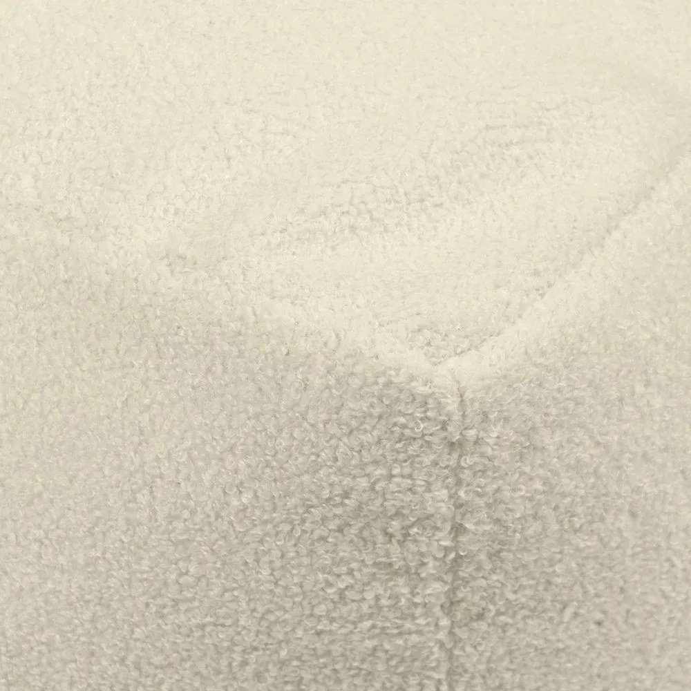 Fotoliu bean bag gri deschis cu tapițerie din țesătură bouclé Softbox MooG – SLOWDOWN