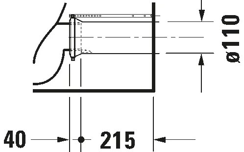 Duravit D-CODE vas WC compact din ceramică, alb lucios - 21180900002