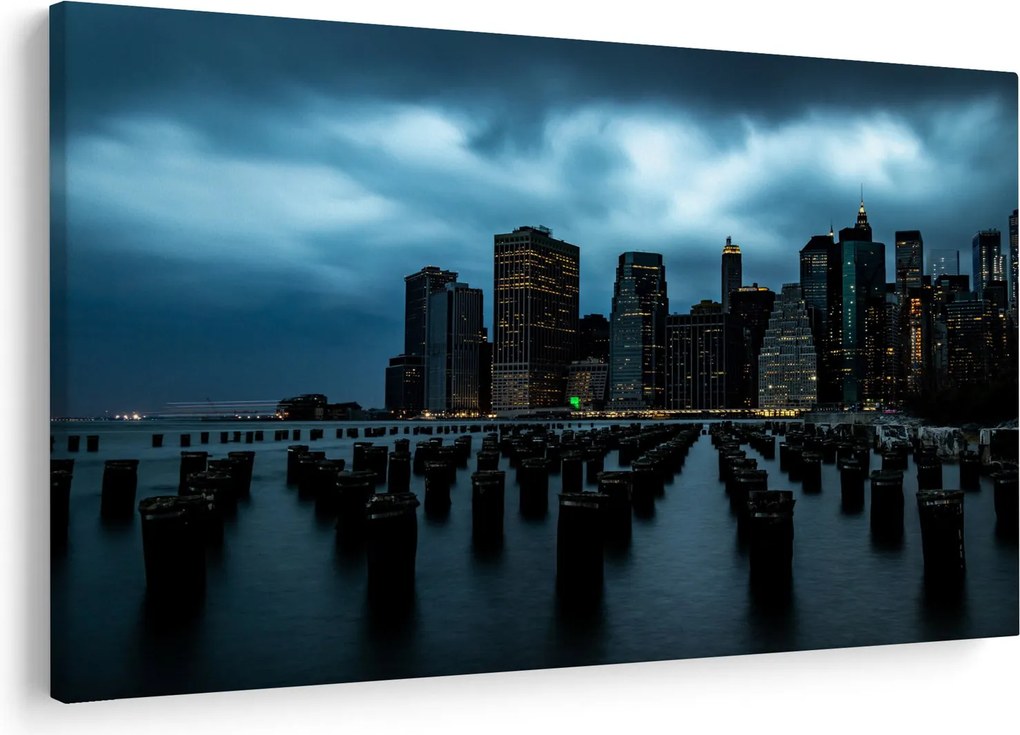 Tablou - Privire spre Zgârâie nori din New York (90x60 cm)