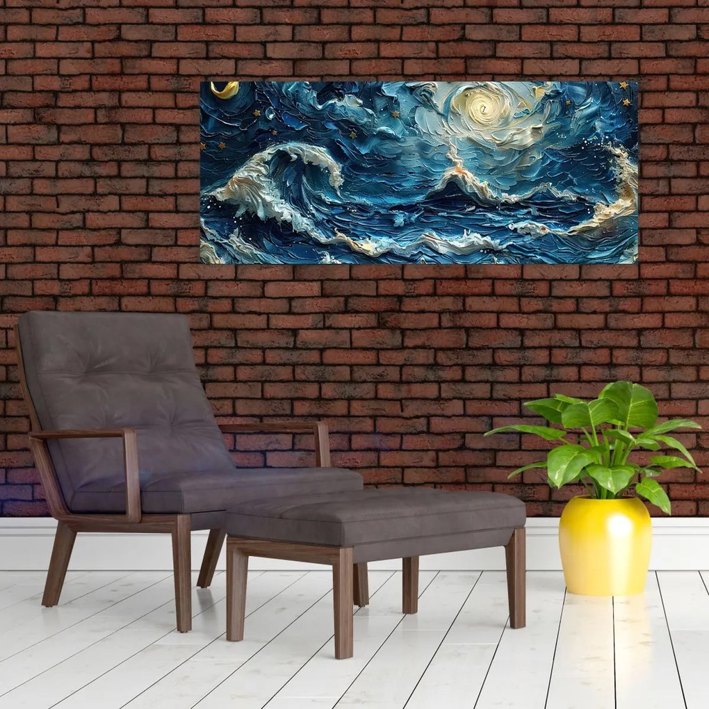 Tablou - Pictura cerului și a mării (120x50 cm)