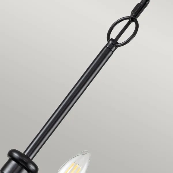 Kichler KL-CAPITOL-HILL12-BLK-Candelabru pe lanț CAPITOL HILL 12xE14/40W/230V negru