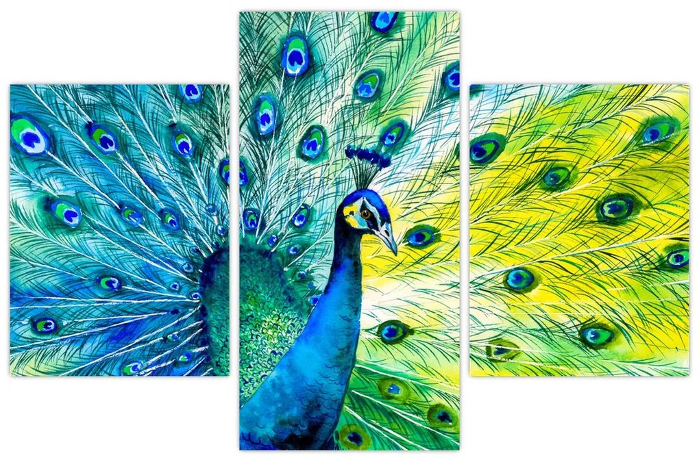 Tablou - Păun (90x60 cm)