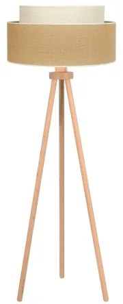 Lampadar YUTE Duolla BOHO 1xE27/15W/230V d. 45 cm maro/crem