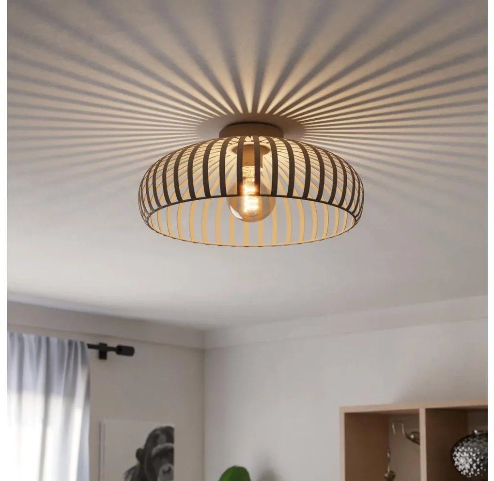 Plafonieră Eglo 901747 MOGANO 1xE27/40W/230V d. 43 cm crem