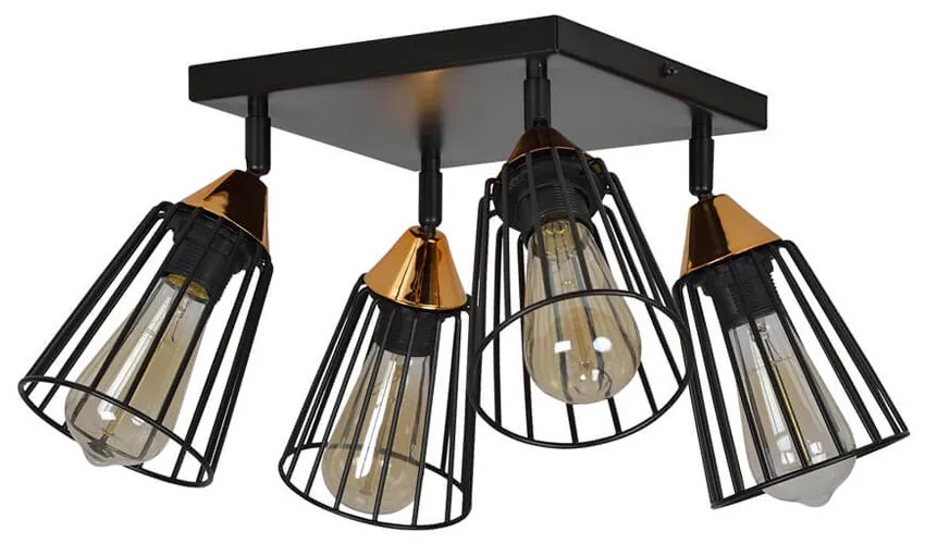 Lustra Plafon Vesta 4B Black 392/4B Emibig Lighting, Modern, E27, Polonia