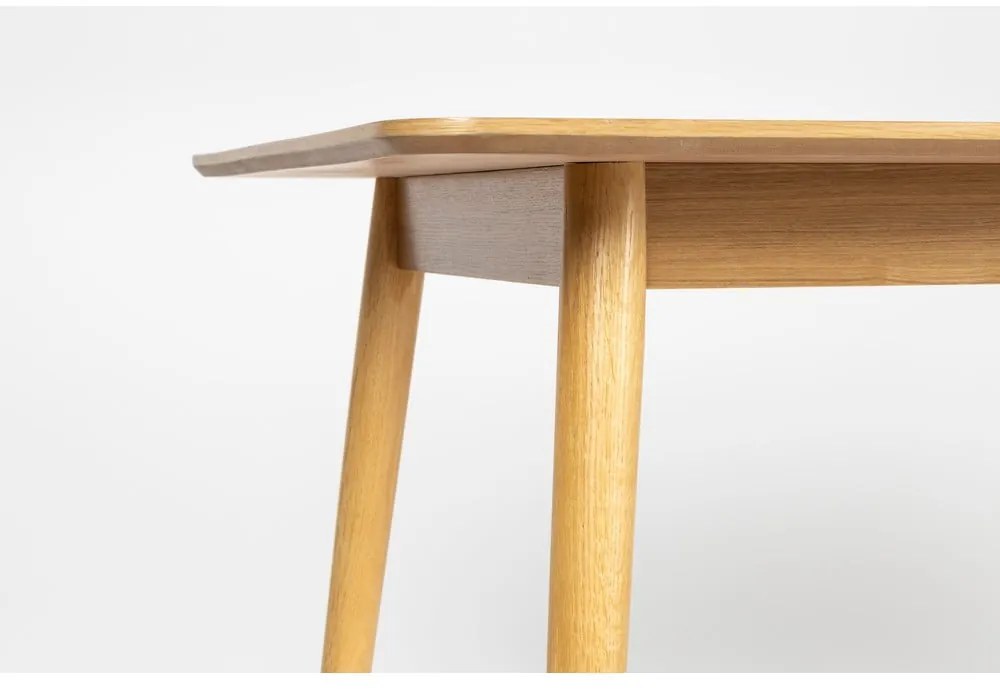 Masă de dining cu aspect de lemn de stejar 90x180 cm Fabio – White Label