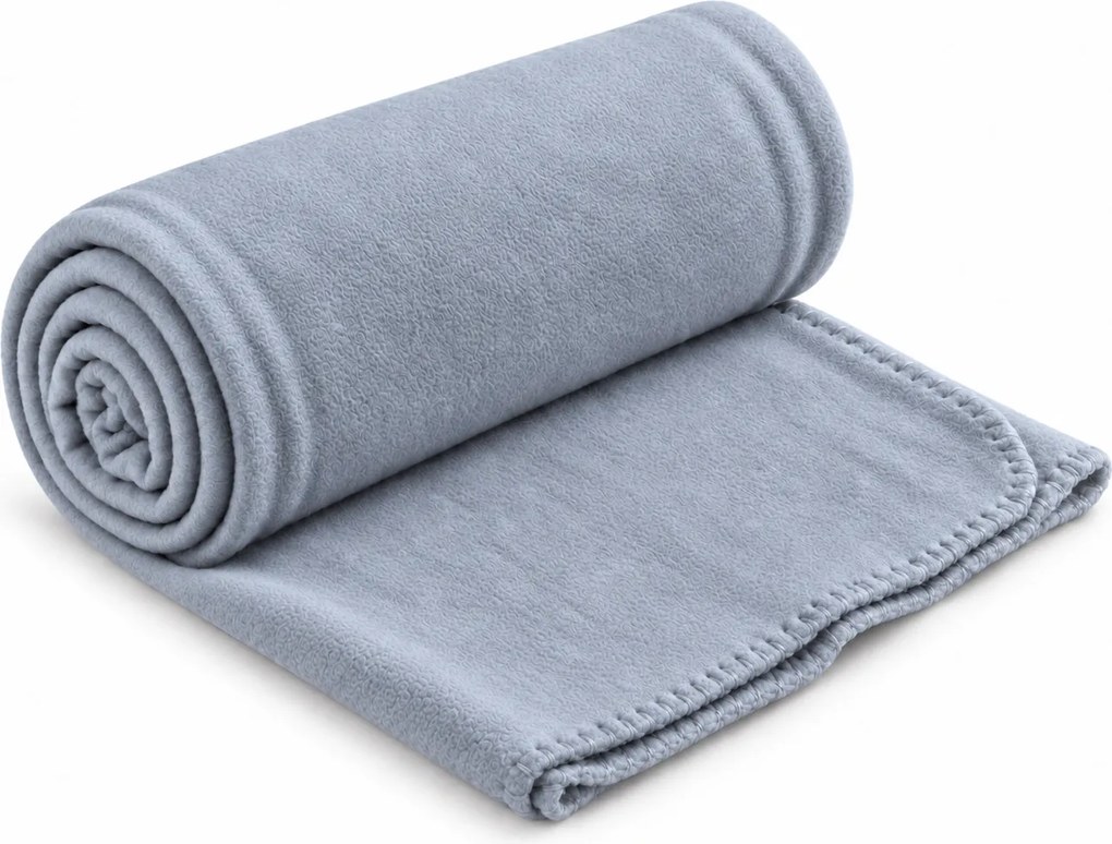 Patura fleece FLEORA, siva Dimensiune: 150 x 200 cm