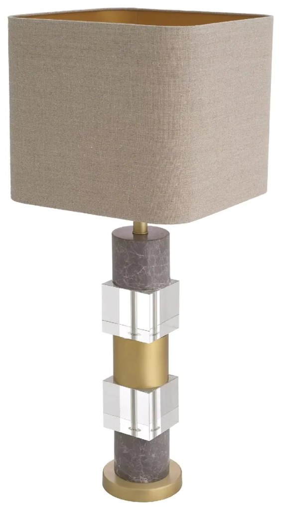 Veioza/ lampa de masa LUX Cullingham, alama antic/ gri