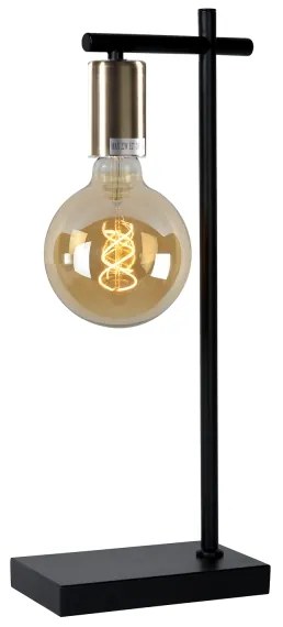 Lampă de masă ONLI CROSS 1xE27/22W/230V negru/alamă