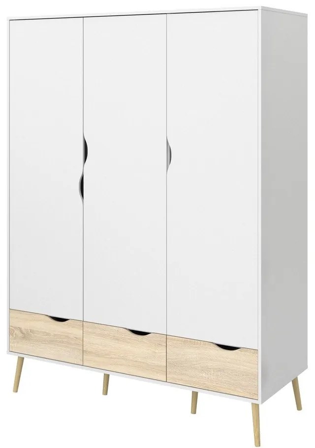 Șifonier Tvilum Oslo, 147x200 cm, alb-natural