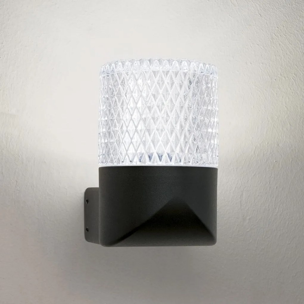 Aplica de exterior moderna IP65 MONDO 1L negru