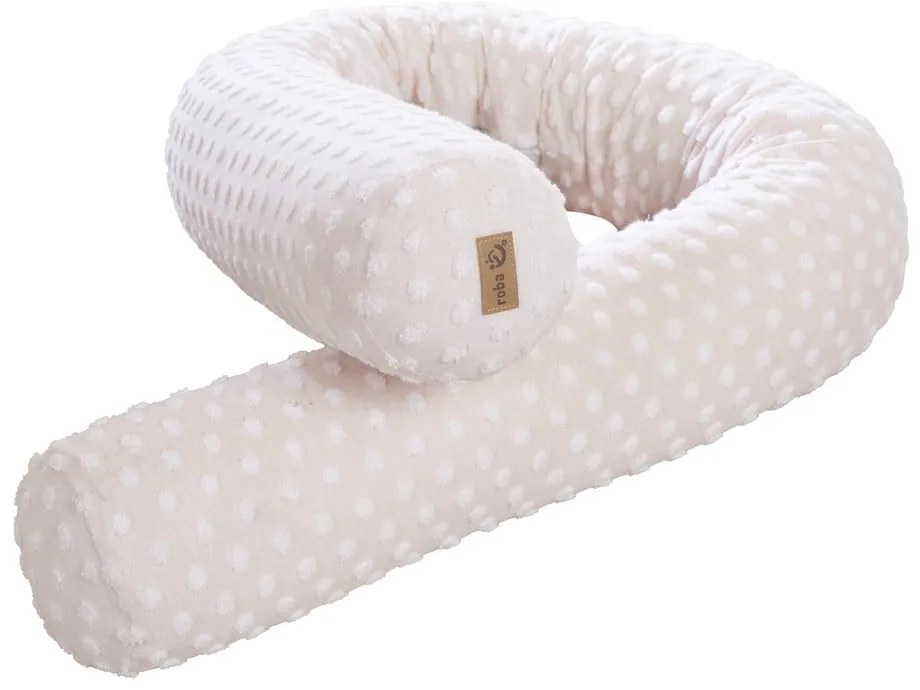 Apărătoare pentru pătuț bej din amestec de bumbac 170 cm Frosty Almond – Roba