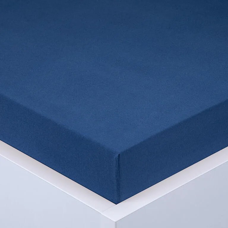 Cearşaf cu elastic jersey EXCLUSIVE de culoare albastru regal 90 x 200 cm